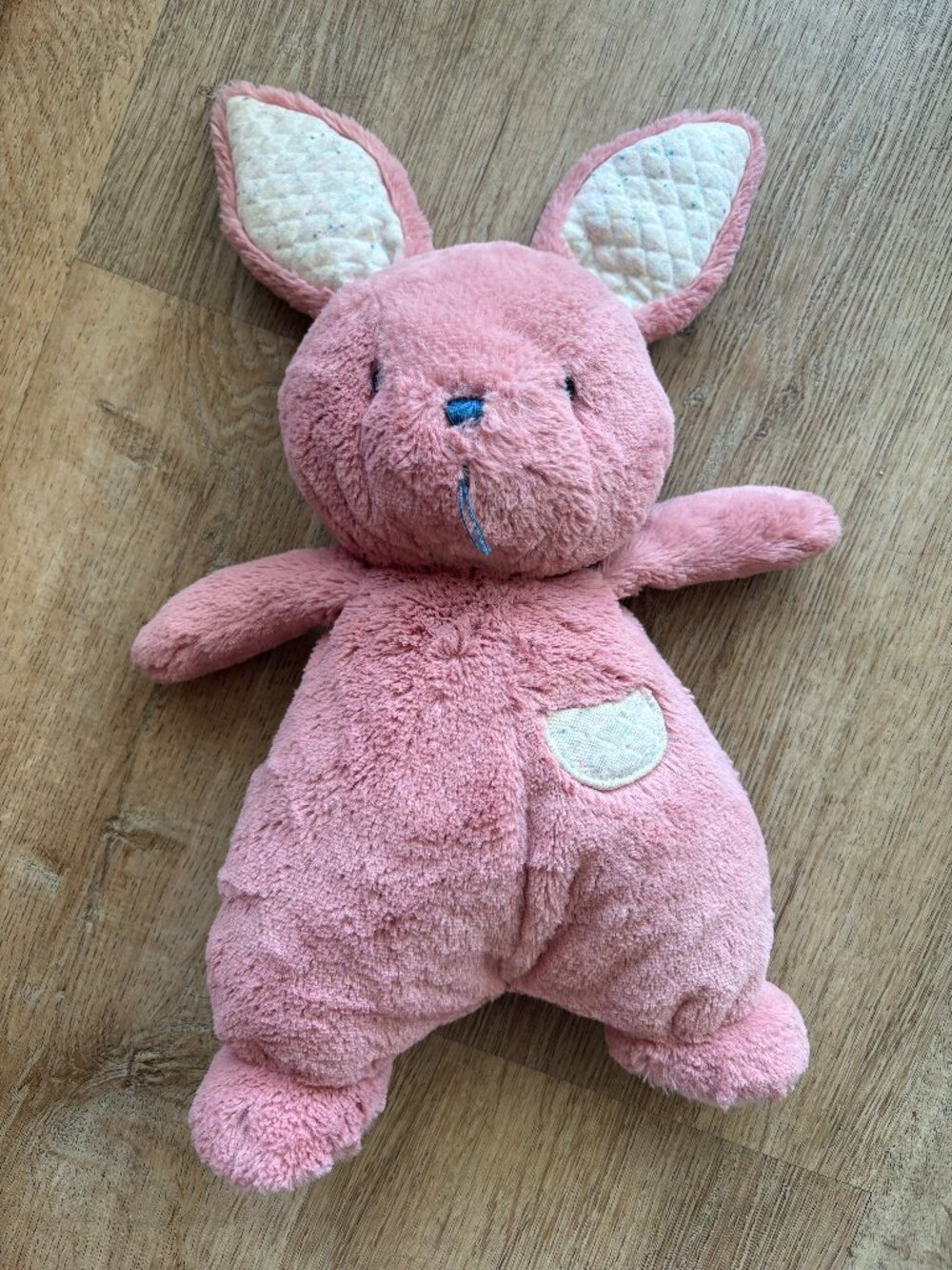 Baby GUND Oh So Snuggly Bunny Stuffed Animal, Bunny Toddler Toy, Dusty Rose Pink